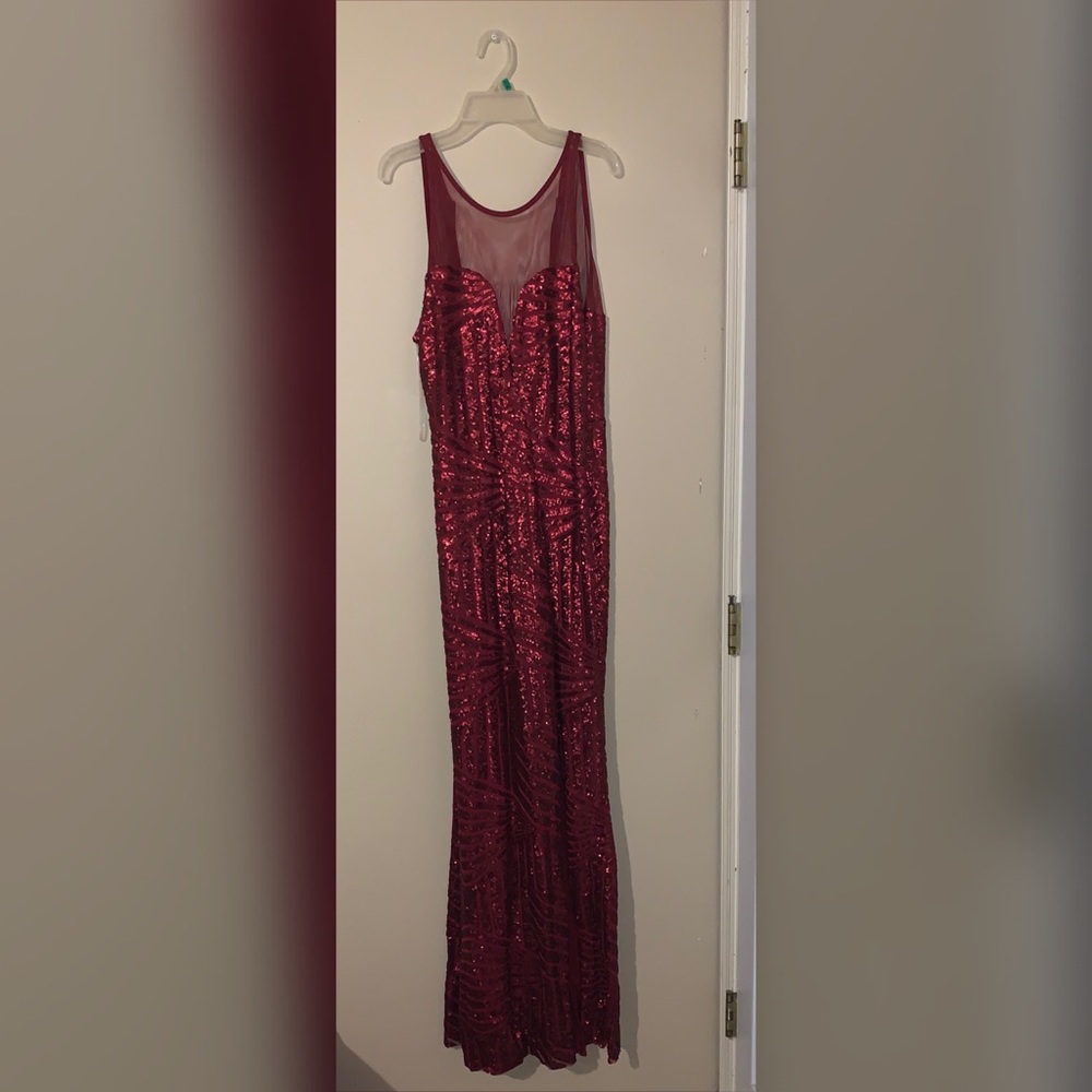 Red Sequin Dress